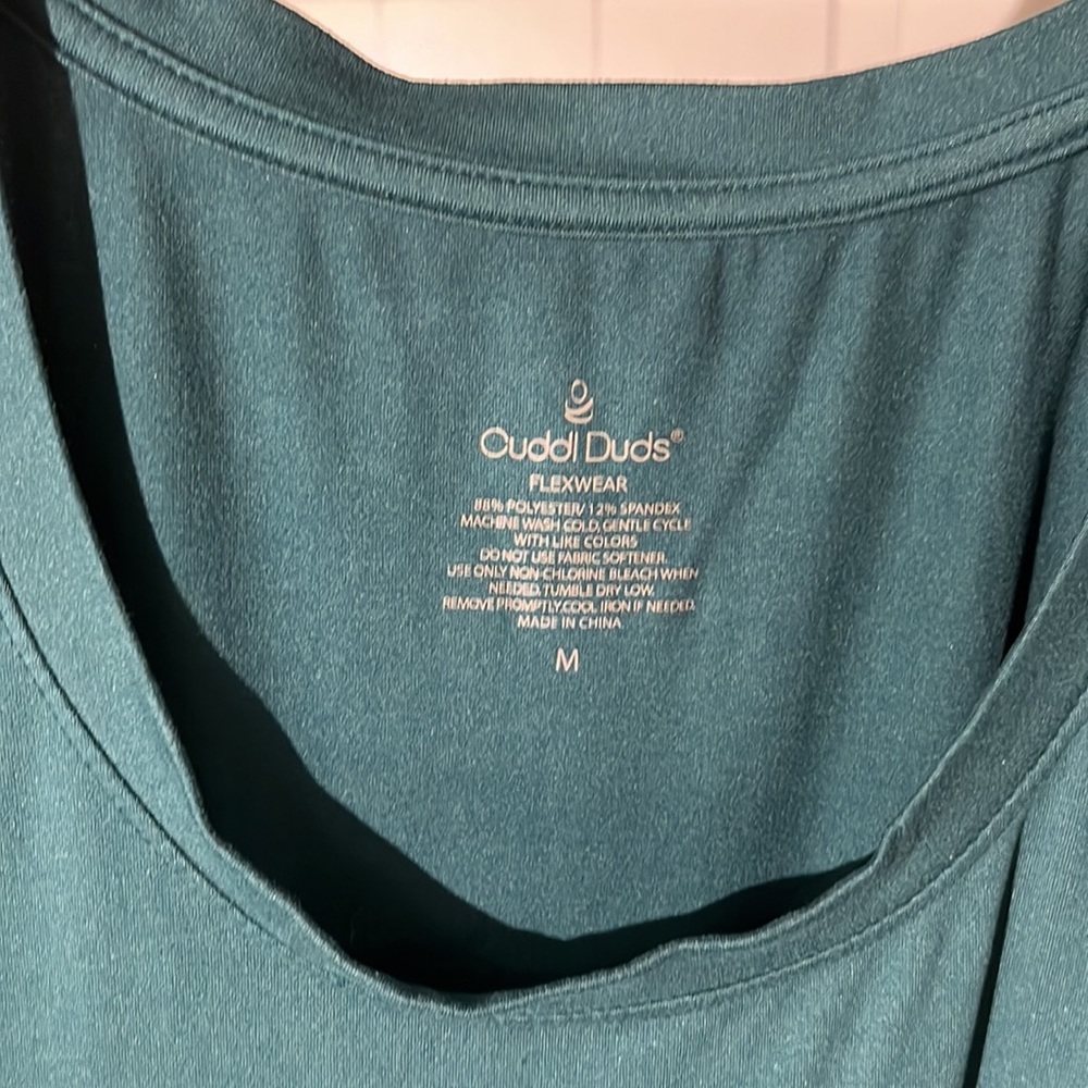Cuddl Duds Flexwear medium floral dress sleeveless tank like new - Picture 2 of 7